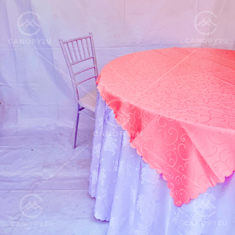 Round Table Top - 5ft Baby Pink