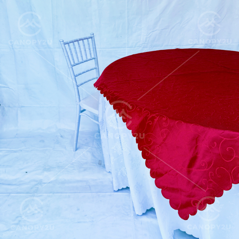 Round Table Top - 5ft Maroon